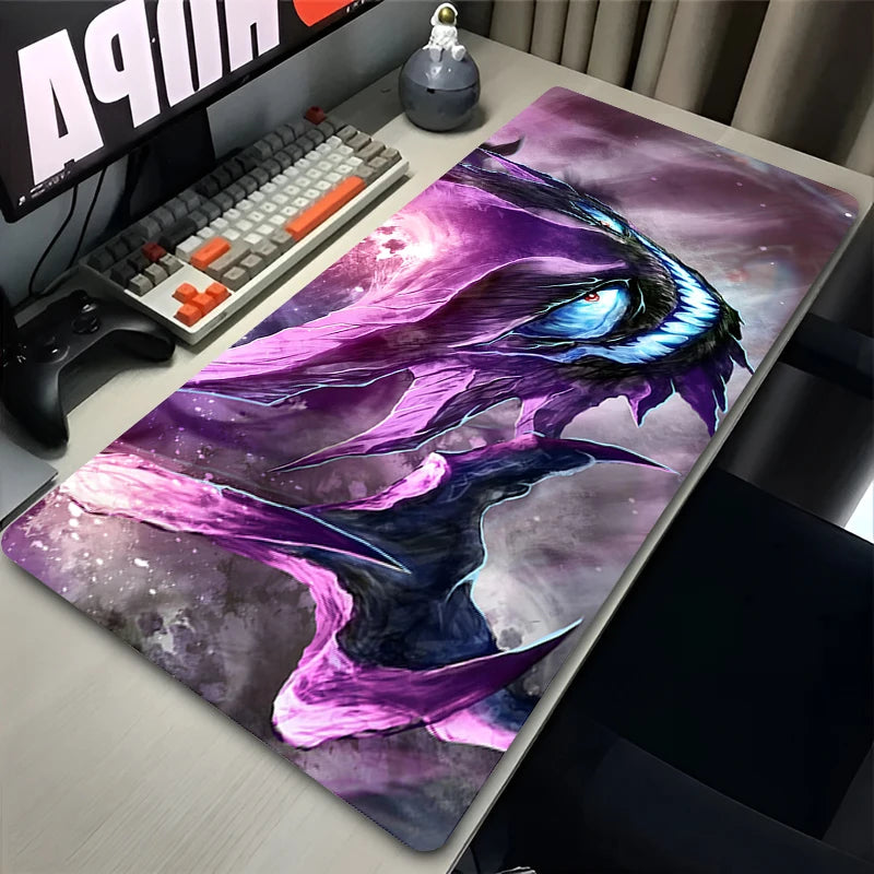 Tapete de teclado colorido Gaming, Japão fresco Anime Mouse Pad, P-Pokemon Mat Mesa, PC G-Gengar Gamer Gabinete Mousepad, XXL, Preto