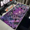 Tapete de teclado colorido Gaming, Japão fresco Anime Mouse Pad, P-Pokemon Mat Mesa, PC G-Gengar Gamer Gabinete Mousepad, XXL, Preto