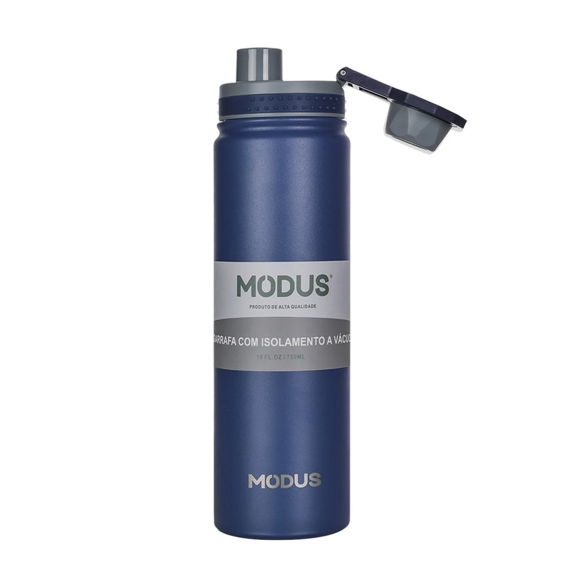 MODUS Garrafa térmica de água com tampa flip,aço inoxidável,vácuo de parede dupla,copo de água para esportes ao ar livre,750ml