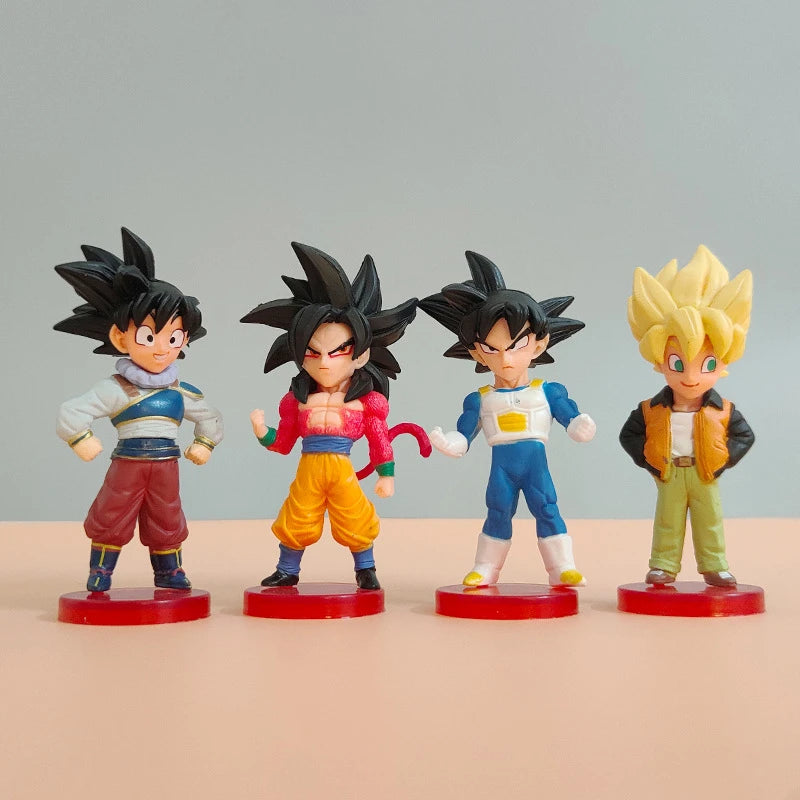 0 estilos dragon ball z super saiyan goku anime figura brinquedos mini majin buu broli vegeta mangá ação pvc modelo bonecas presentes crianças