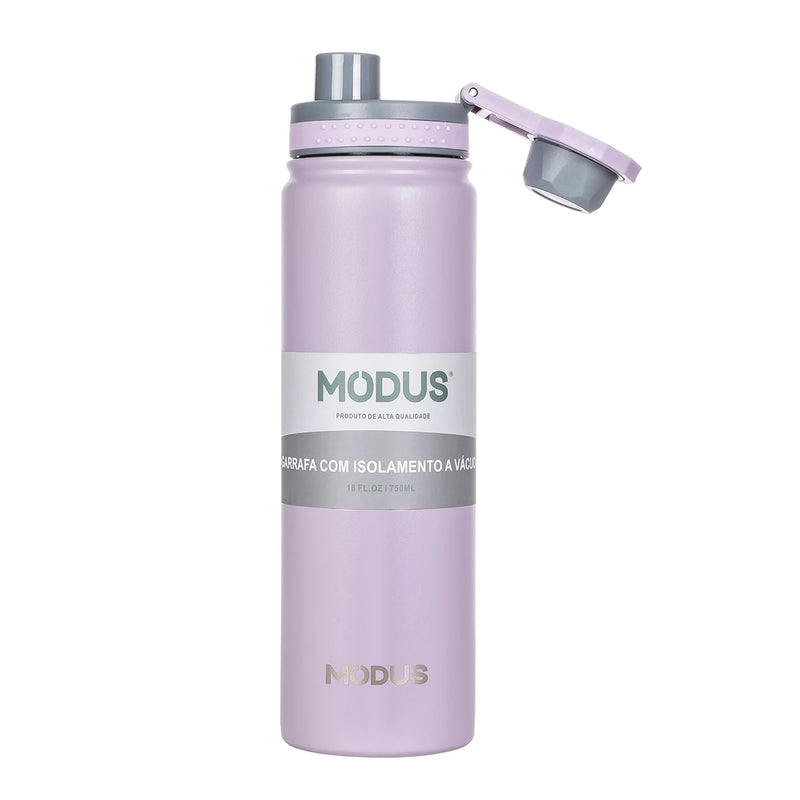 MODUS Garrafa térmica de água com tampa flip,aço inoxidável,vácuo de parede dupla,copo de água para esportes ao ar livre,750ml