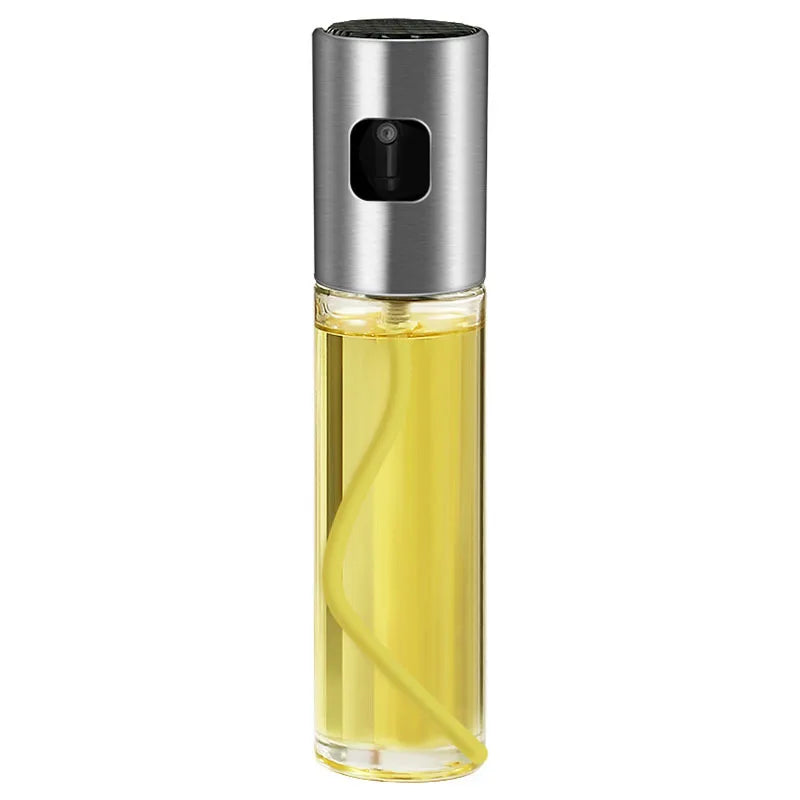 1pc 100ML Olive Oil Sprayerl, Stainless Steel Spray Bottle Spray, Kitchen Cooking Oil Spray, Glass Oil Can