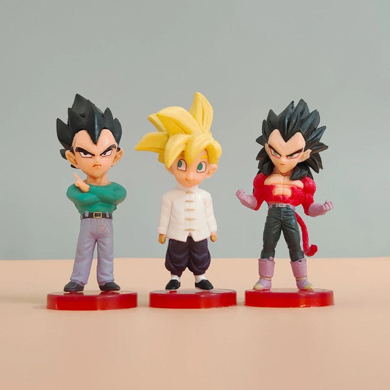 0 estilos dragon ball z super saiyan goku anime figura brinquedos mini majin buu broli vegeta mangá ação pvc modelo bonecas presentes crianças