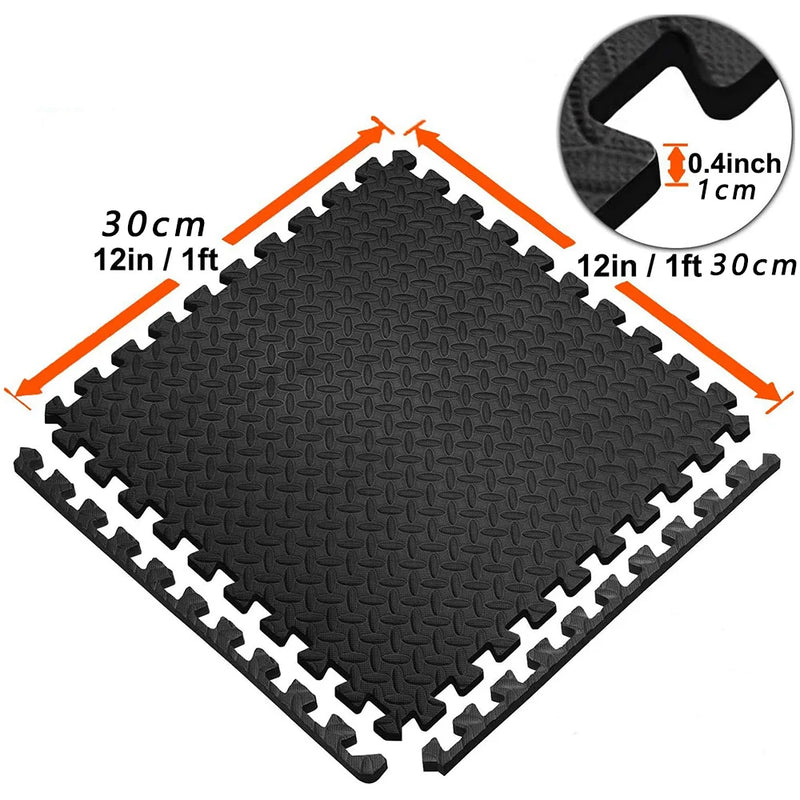 EVA Interlocking Foam Floor Tiles Mat, Puzzle Fitness Mat, Proteção esportiva, Yoga Home Gym Equipment, Tapete antiderrapante para crianças