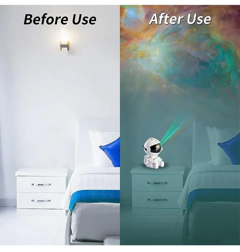 Estrela projetor galáxia luz da noite astronauta espaço projetor estrelado nebulosa teto lâmpada led para o quarto casa decorativa crianças presente