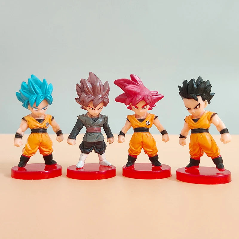 0 estilos dragon ball z super saiyan goku anime figura brinquedos mini majin buu broli vegeta mangá ação pvc modelo bonecas presentes crianças